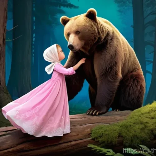 Home 17 번개맨 비공식 설정 - **Prompt 1: Ethereal Masha and the Melancholic Bear's Gaze**
"A captivating, painterly illustrat...